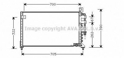 AVA QUALITY COOLING mt5099 -  Конденсатор, кондиционер